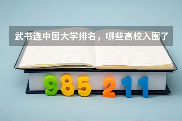 武书连中国大学排名，哪些高校入围了前50强？