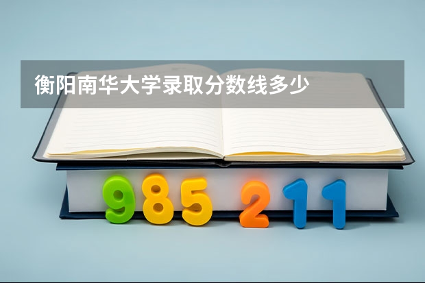 衡阳南华大学录取分数线多少