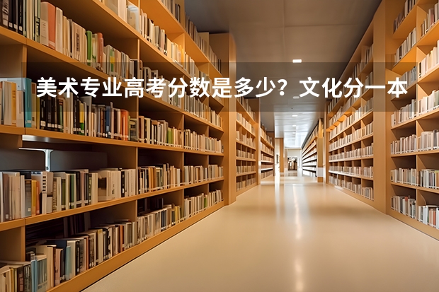 美术专业高考分数是多少？文化分一本和二本。要求是多少？