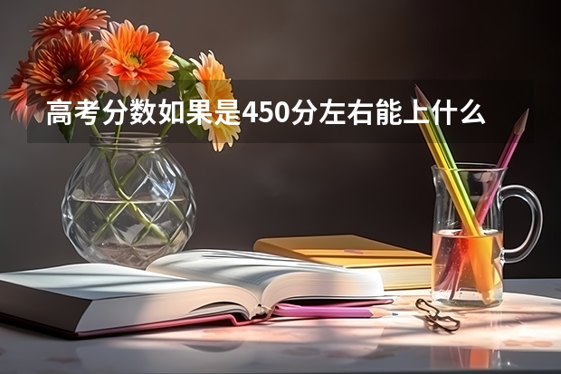 高考分数如果是450分左右能上什么大学？