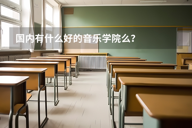 国内有什么好的音乐学院么？