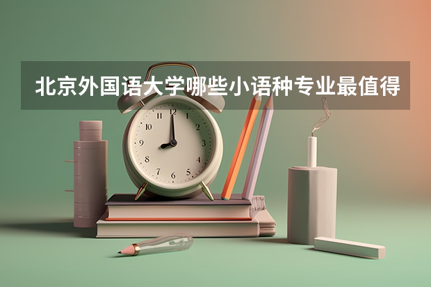 北京外国语大学哪些小语种专业最值得读？