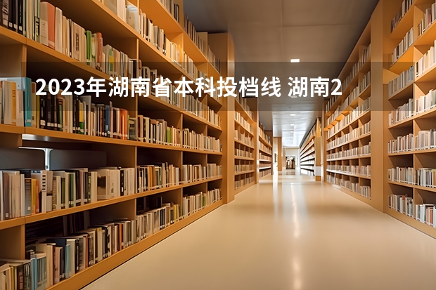 2023年湖南省本科投档线 湖南2023年高校投档线