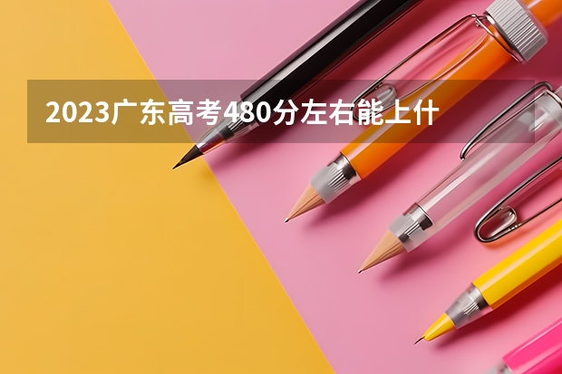 2023广东高考480分左右能上什么样的大学