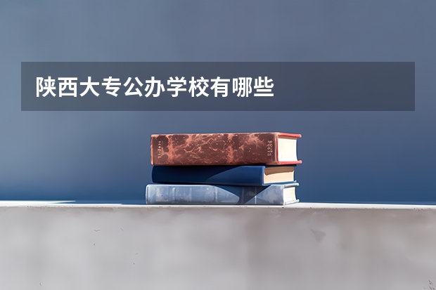 陕西大专公办学校有哪些