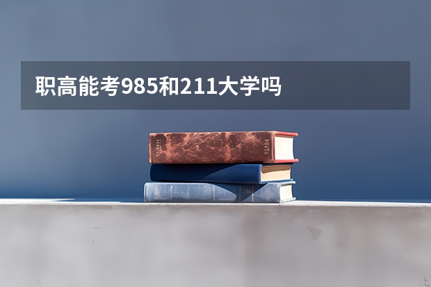 职高能考985和211大学吗