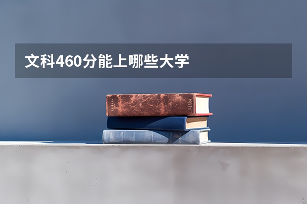 文科460分能上哪些大学